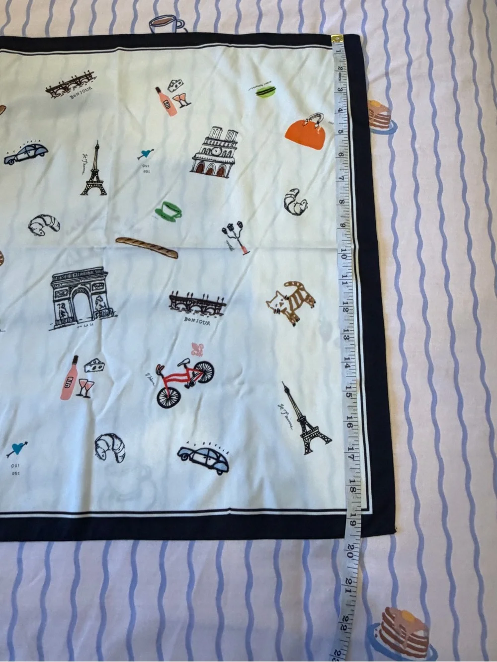 J. Crew Paris Square Scarf 🥖🚲🇫🇷